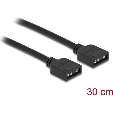 Delock Cable de conexiÃ³n RGB de 3 pines para 5 V RGB / ARGB IluminaciÃ³n LED de 30 cm