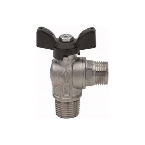 VALVOLA A SFERA A SQUADRA FIL. M ATT. M PER TUBO FLESSIBILE UNI 9891 Misura: 1/2" x 1/2" DN 15 PN 30