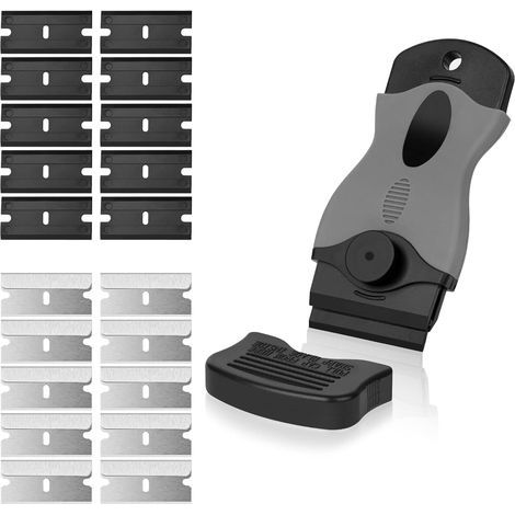 Scraper for glass and ceramic hobs, with 20 metal and plastic blades, g (1/5)