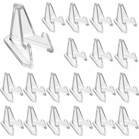 20 Stück Münzhalter-Präsentationsständer, Münzstaffeleien, Münzregal für Medaillen- und Abzeichensammlungen, Acryl-Handyhalter 2