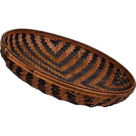 Bandeja de bambú marrón d45x8,5 (1/5)