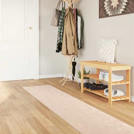 Teppichläufer MARSA Creme 50 x 450 cm Polyester und PVC