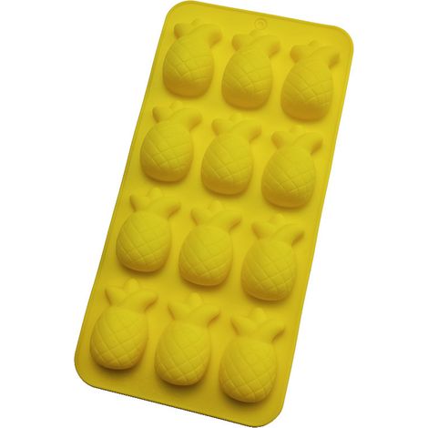 1 Molde de piña, silicona flexible, para hornear cubitos de hielo, cocina casera. (1/5)