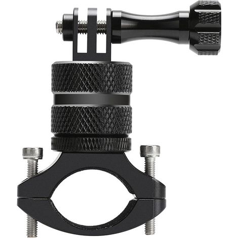 Support de fixation pour caméra sport 360° rotatif, guidon vélo, support orientable, noir, universel. (1/5)