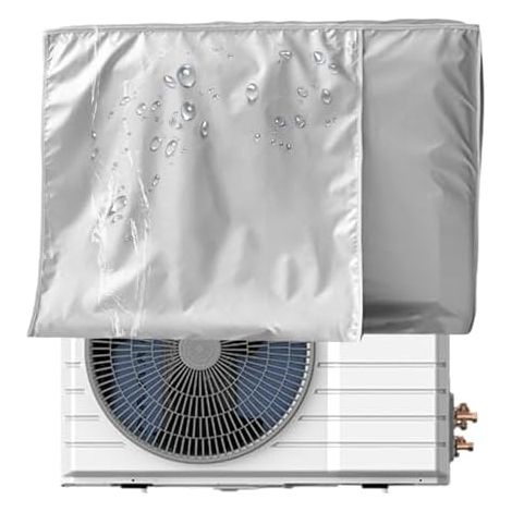 Pour climatiseur de fenêtre – Isolation extérieure universelle anti-neige – Protection de l'unité extérieure – Utilisation en maison, résidence, bureau, chambre, salon, hôtel (1/5)
