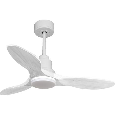 Ventilatore da soffitto Reversibile Termostato Dimmabile Wifi Motore CC Tetti inclinati Telecomando Luce a tre toni Hypersilence Memoria Shopify Vendible (AUTOMATICO) PURLINE LimaD106C04LED64457