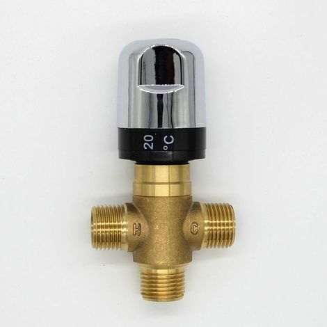 Solarthermischer Mischer für Duscharmaturen aus Messing und Kupfer (1/4)