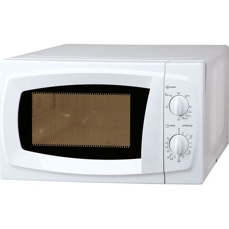 Mikrowelle, 700 W, 20 Liter, weiße Grillküche