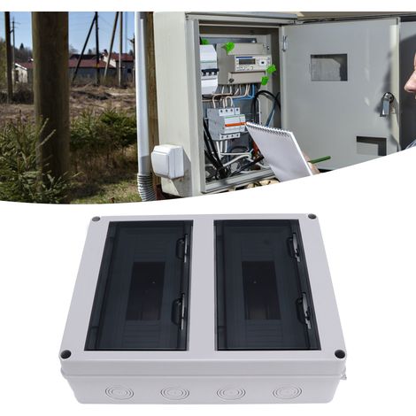 Wasserdichter Hochspannungsverteilerkasten (24 W), wasserdichter 24-Kanal-Außenverteilerkasten, IP65-Leistungsschalter, Kunststoff-Anschlussdose für MCB-Leistungsschalter (1/5)