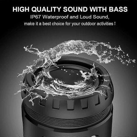 Boîte à musique portable Bluetooth avec 15 h d'autonomie et enceinte Bluetooth (1/5)