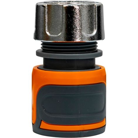 Raccord de tuyau RURIS Luxury 12 - Raccordement rapide pour tuyau 1/2" (12,5 mm) - Sans fuite - ABS, zinc, PP et TPE - Pression 4 à 6 bars - Léger et durable (1/2)