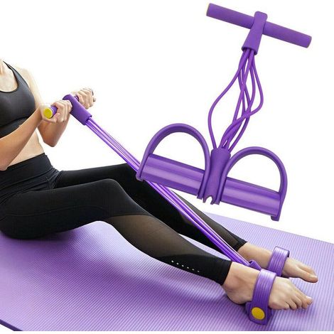 Tube de résistance - 1 pièce, Violet bande résistance élastique fitness pédale corde yoga 6 tubes entraînement corps Étiquette (1/5)