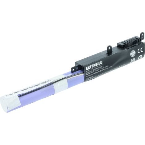 EXTENSILO Akku kompatibel mit Asus VivoBook F541UA-DM1737, F541UA-DM1097T, F541SC-XX165T, F541SC-XX038T Notebook (2500 mAh, 10,8 V, Li-Ion) (1/5)