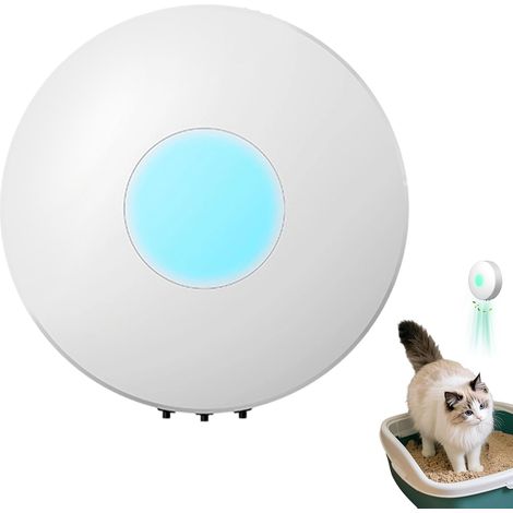 Purificateur d'air rechargeable, désodorisant silencieux pour chambre à coucher, salle de bain, chambre à coucher, désodorisant portable