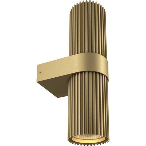 Maytoni Dynamics Applique murale moderne haut et bas dorée 2xGU10 abat-jour blanc (1/4)