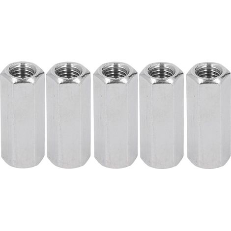 Écrous de couplage hexagonaux en acier inoxydable 304, 5 pièces, écrou de connexion pour goujon de boulon, vis de Machine (1/5)