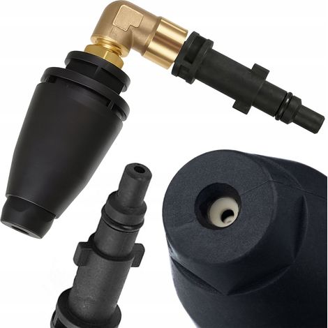Ugello Rotante Angolare 90° – Compatibile con Idropulitrici Nilfisk, Stihl, Husqvarna  Alta Pressione, Materiale Resistente  Pulizia Sottoscocca e Pavimentazioni