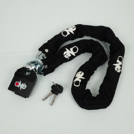 Antivol chaîne type boa longueur 120cm One pour deux roues moto (1/3)