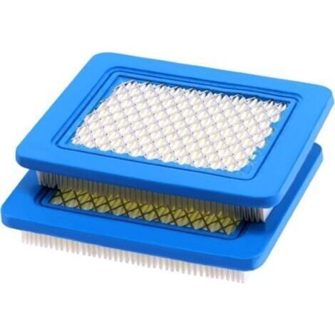 2 Pièces Cartouche de filtre à air 491588S, Filtre a Air Tondeuse, Bleu Filtre a Air Tracteur Tondeuse, Compatible avec Briggs et Stratton 491588 491588S 4915885 399959 PT15853
