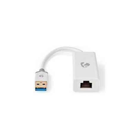 Tarjeta de red usb usb 32 generacion 1 1 gbps usb a macho rj45 hembra 020m redondo chapado en oro cobre desnudo blanco caja
