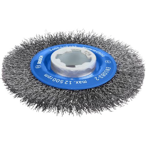 Brosse circulaire à fils ondulés Metal clean, X-Lock (1/5)