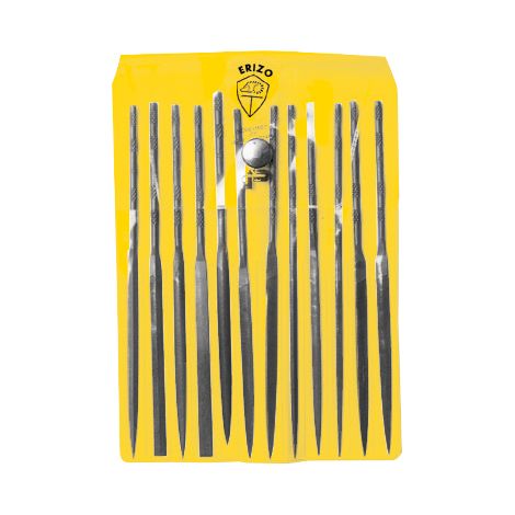 Erizo-LAE12E-Estuche de 12 limas de aguja entrefina