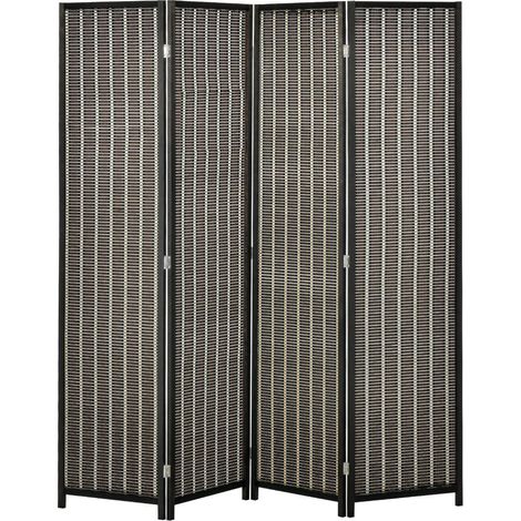 Pour créer un espace privé, paravent séparateur de pièce avec design pliable et charnières métalliques (1/5)