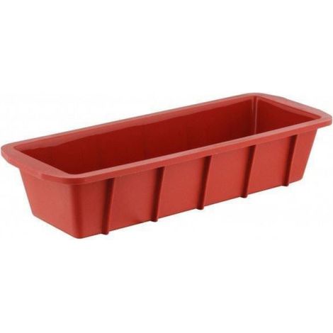 Moule À Cake - Silicone - 30 x 10 x 7 cm - 1,7 L - Rouge