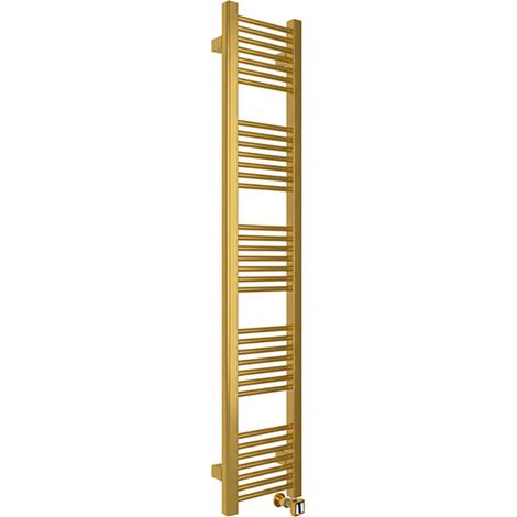 Goldfarbener elektrischer heizkorper, 960 mm hoch und 230 mm breit - 300 Watt - MIK960/230E8BRA