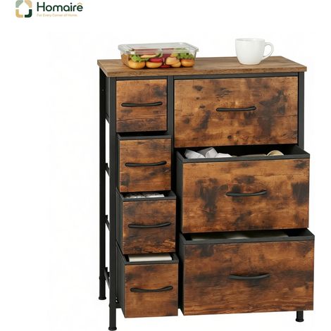 Colonnes de rangement en métal marron 63,5 x 30 x 73 cm HOMAIRE (1/5)