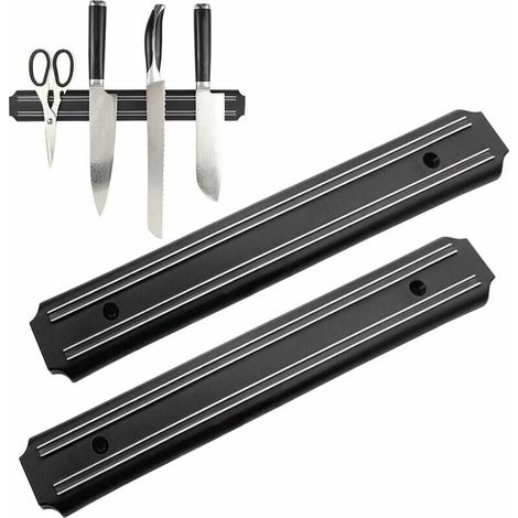 Magnetischer Messerhalter, 2 Stück, 38 cm, magnetische Messerleiste, Werkzeughalter, magnetischer Messerständer, wandmontierter Messerhalter, magnetische Messerleiste (1/4)