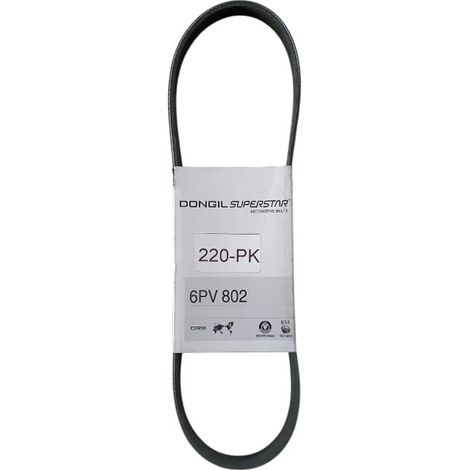 6pk802 cinghia poly-v alternatore servizi marca dongil superstar (1/5)