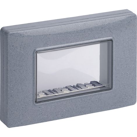 VIMAR - 14943.14 Couvercle IP55 3M + vis, gris granit