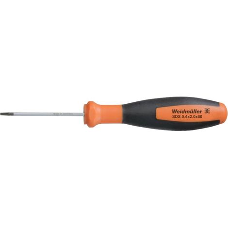 Weidmüller SDS 0.4X2.0X60 Tournevis pour vis à fente Largeur de lame: 2 mm Longueur de la lame: 60 m