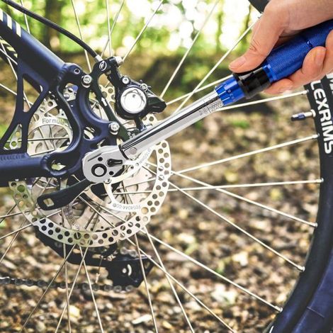 Clé Dynamométrique Vélo1/4, Intervalle 2-24Nm/17.7-212.4 in.lb(Double échelle),Précision ±3%,15 Pièces Vélo Kit D'entretien (1/4)