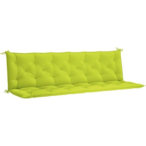 Cuscino per Seduta Cuscino per Panca Verde Intenso 200x(50+50)x7 cm Tessuto Oxford (1/5)