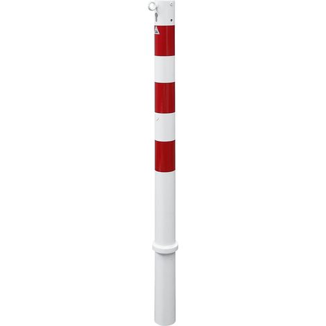 Schake, Potelet de délimitation, Ø 76 mm, blanc / rouge,