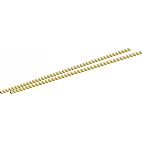 2pcs Brass Round Tube 2mm OD 0.5mm Wall Thickness Pipe Tube (1/5)