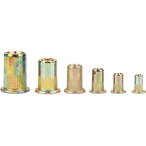 Kit d'accessoires pour écrous à sertir, portable, 165 pièces/paquet, en alliage de zinc M3 M4 M5 M6 M8 M10 (1/5)