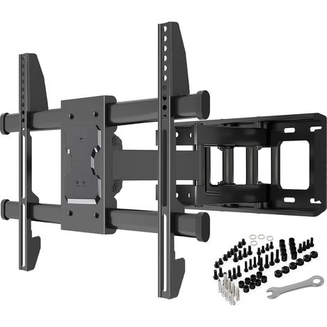 Support Mural TV, Inclinable et Orientable Support TV pour écrans 32-85 Pouces jusqu'à 60Kg -VESA 600 x 400 mm (1/5)