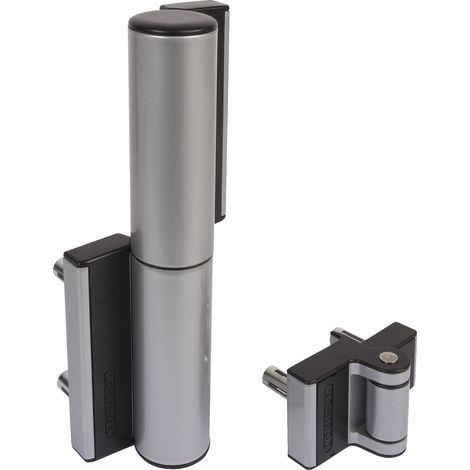 Selbstschließendes Türband Tiger, Aluminium silber eloxiert