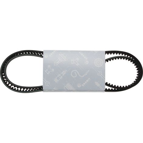 Courroie crantée en caoutchouc trapézoïdal, 10 x 1424 mm, largeur de travail 1462 mm, type XPZ GRANITE (1/2)