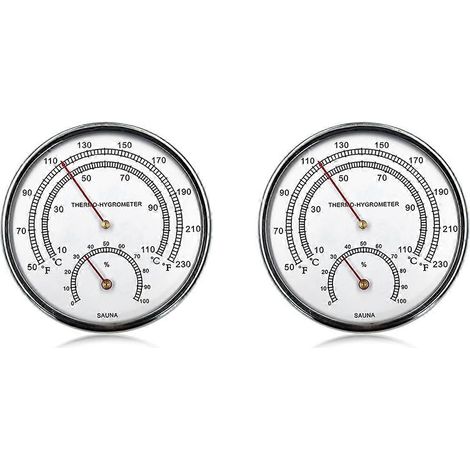 Accessoires pour sauna : Thermomètre de sauna avec trou de suspension (1/4)