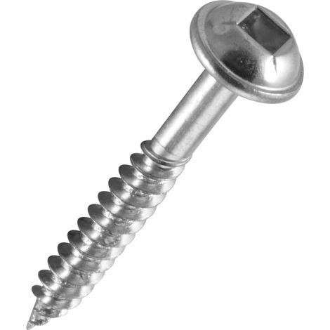 Trend Vite per fori tascabili N. 7 x 30 mm, viti per legno autofilettanti con attacco quadrato con filettatura standard utilizzate con maschere per fori tascabili, PH/7X30/500, Confezione da 500 (1/4)