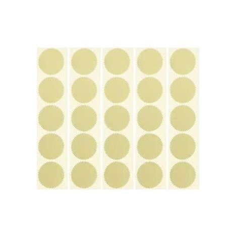100 autocollants de scellage en forme d'engrenage pour enveloppes, certificats et dossiers (1/3)
