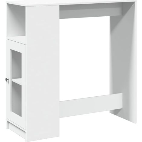 Maison Exclusive - Tavolo Bar con Rastrelliera Bianco 101x40x103,5 cm Multistrato