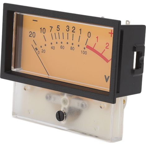 Connecteur VU-mètre haute précision 12 V, connecteur de niveau audio dB, indicateur de niveau pour amplificateur de puissance avec rétroéclairage, 1000 µA, 50 Ω (1/5)