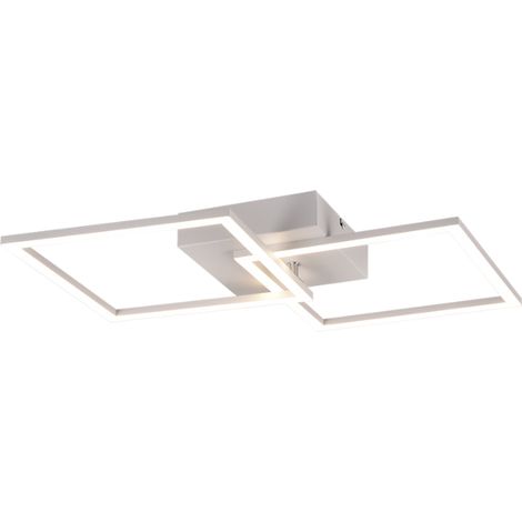 Plafonnier moderne blanc carrés orientable LED 20W RL (1/5)