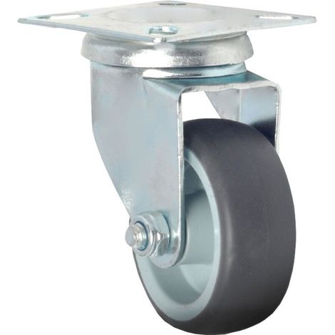 Set of 5 Swivel Casters 50mm for Furniture and Heavy Loads - 25kg per Wheel (1/5)