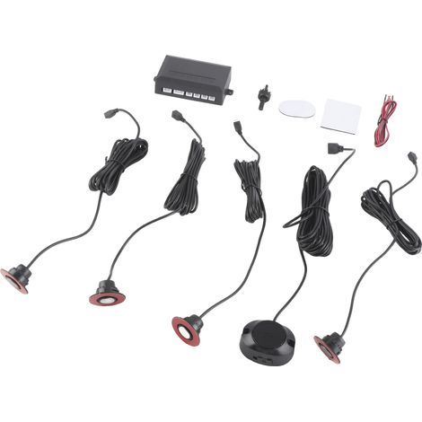 Capteur radar de secours intégré pour voiture de 16,5 mm, assistance à la marche arrière avec kit auxiliaire de sonnerie audio (gris) (1/5)